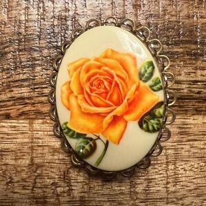 Vintage Rose Brooch